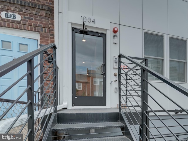 view of exterior entry