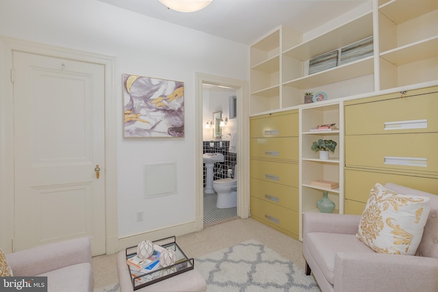 4000 Cathedral Ave NW Unit 435-436-437B, Washington, DC 20016 - sitting room with carpet floors