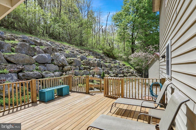 view of deck