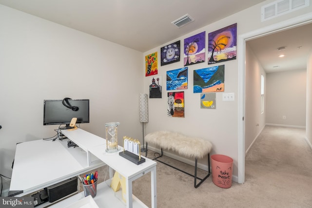 102 Magnolia Dr, Elkton, MD 21921 - carpeted home office with baseboards and visible vents