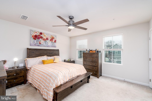 102 Magnolia Dr, Elkton, MD 21921 - bedroom featuring light colored carpet, baseboards, and visible vents