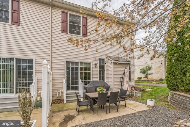 view of patio / terrace featuring outdoor dining area