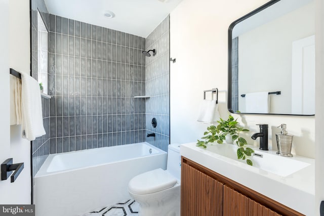 2131 Wharton St, Philadelphia, PA 19146 - bathroom with vanity, shower / tub combination, and toilet