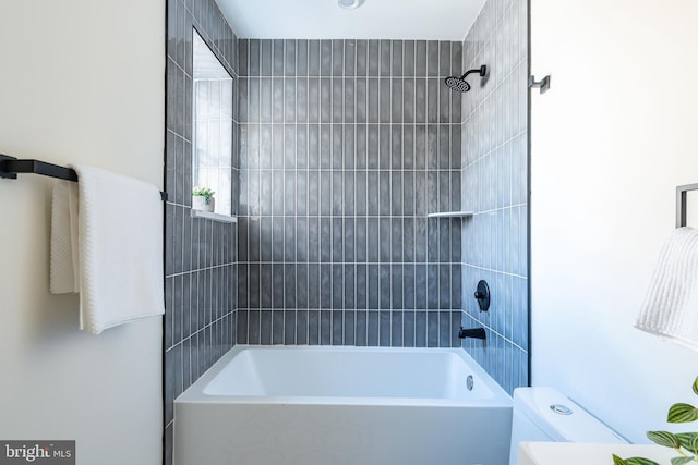 2131 Wharton St, Philadelphia, PA 19146 - bathroom featuring washtub / shower combination and toilet