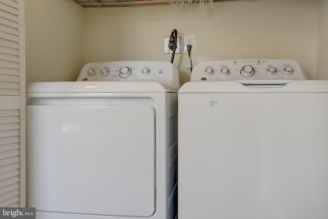 6825 Kincaid Ave, Falls Church, VA 22042 - washroom with washer and dryer and laundry area