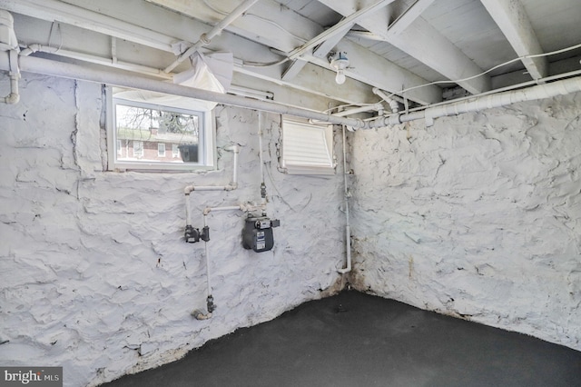 view of basement