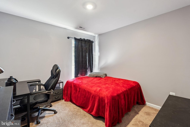 17026 Rollins Rd, Bowling Green, VA 22427 - carpeted bedroom with visible vents and baseboards