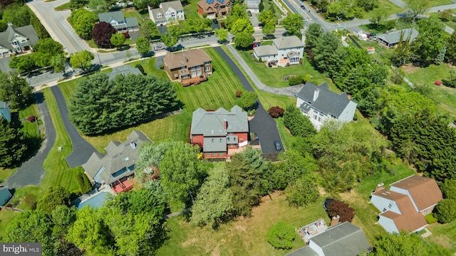 birds eye view of property featuring a residential view