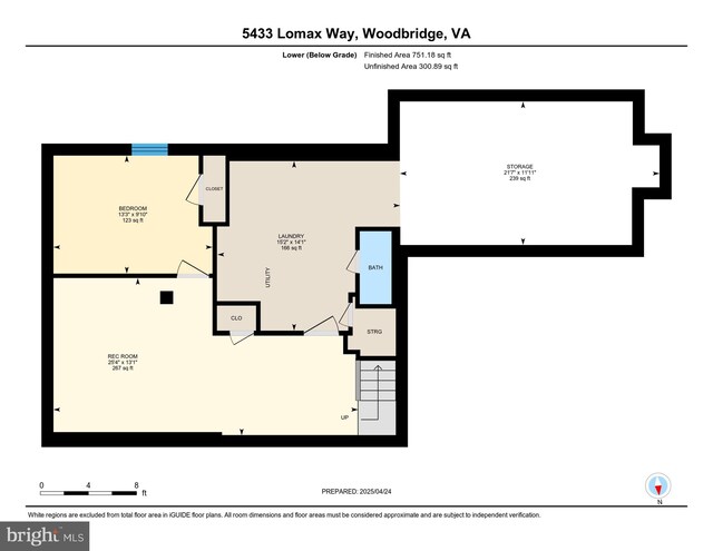5433 Lomax Way, Woodbridge, VA 22193 - floor plan / room layout