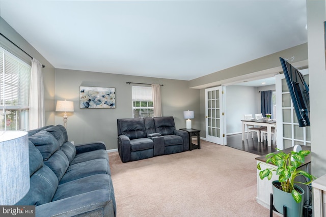 7815 Outing Ave, Pasadena, MD 21122 - living room featuring carpet and baseboards