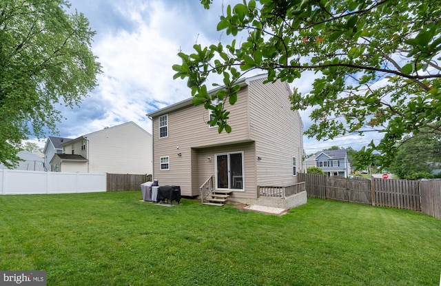 7815 Outing Ave, Pasadena, MD 21122 - rear view of property with entry steps