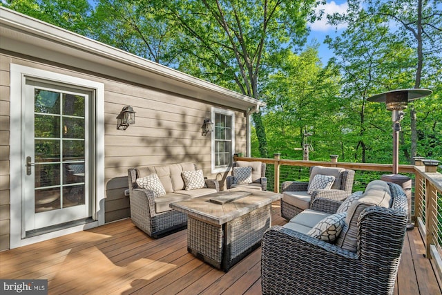 4812 Maury Ln, Alexandria, VA 22304 - wooden deck with outdoor lounge area