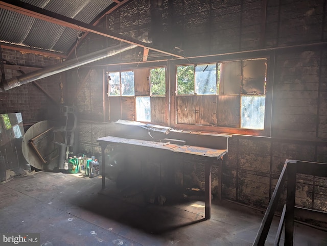 view of attic
