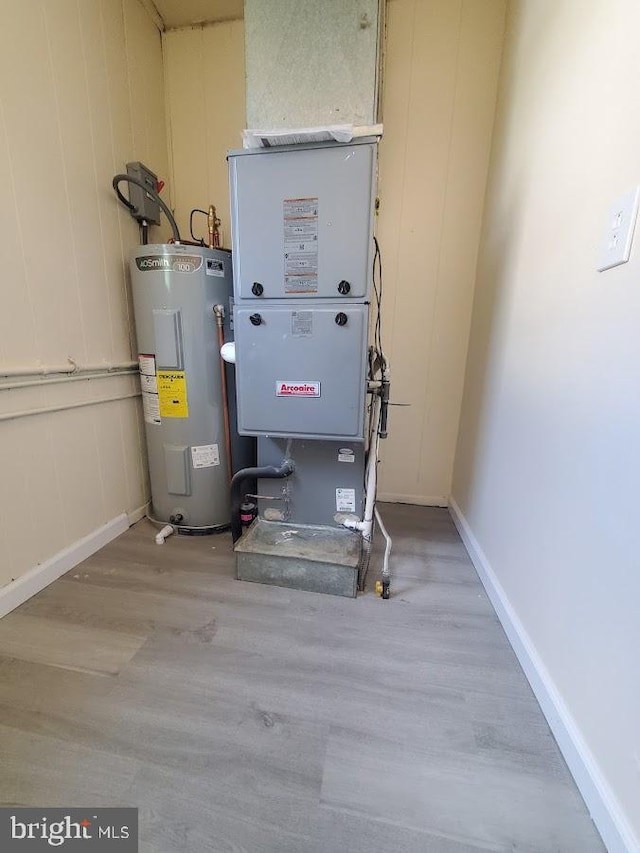 22 Maricopa Trl, Browns Mills, NJ 08015 - utility room with heating unit and water heater