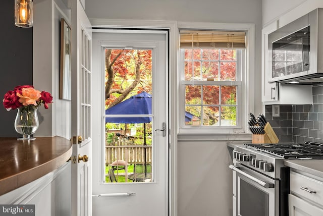 doorway to outside featuring a wealth of natural light