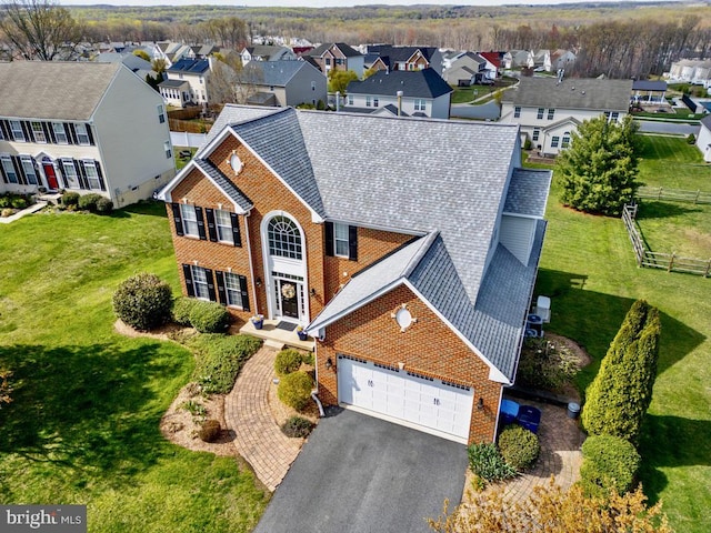 birds eye view of property featuring a residential view