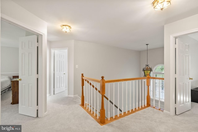 20665 Shoal Pl, Sterling, VA 20165 - hall with an upstairs landing and carpet