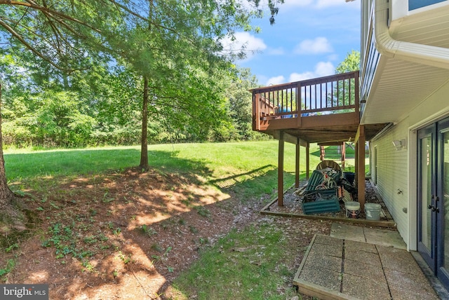 20665 Shoal Pl, Sterling, VA 20165 - view of green lawn with a deck