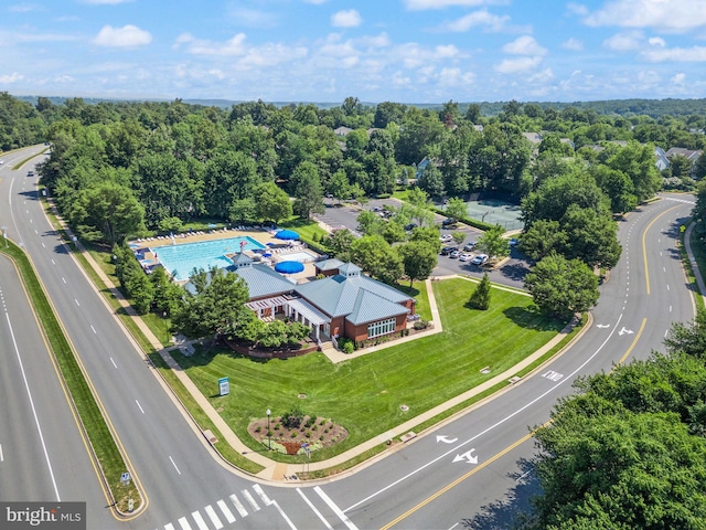 20665 Shoal Pl, Sterling, VA 20165 - aerial view of a pool and a main thoroughfare