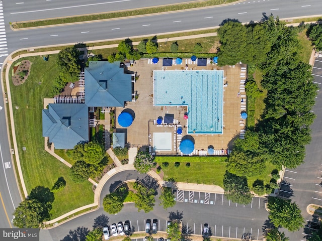 20665 Shoal Pl, Sterling, VA 20165 - aerial overview of property's location with a pool area