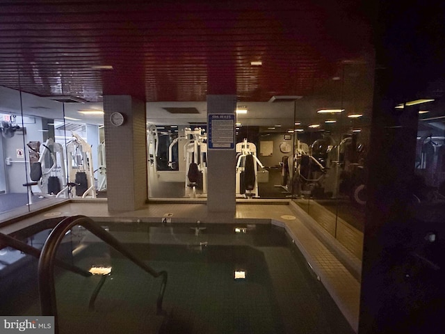 view of gym