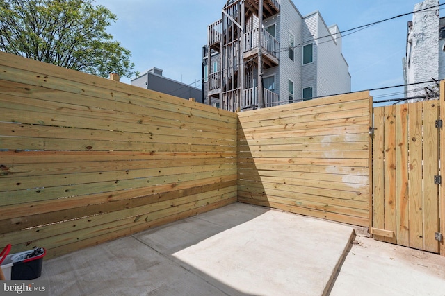 view of patio / terrace with fence