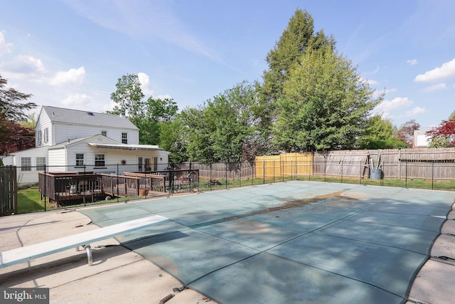 145 Palmer, Ewing, NJ 08618 - view of swimming pool with a patio and a fenced backyard