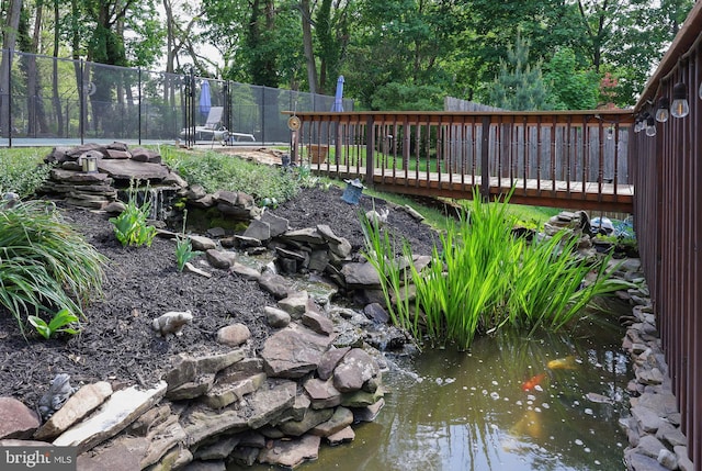 145 Palmer, Ewing, NJ 08618 - view of yard with a deck and fence