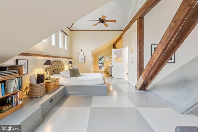 111 Quincy Pl NE Unit 1, Washington, DC 20002 - bedroom featuring a towering ceiling