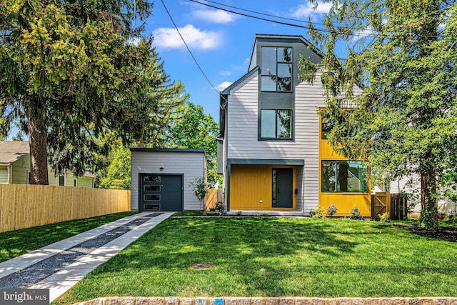 300 Ewing St, Princeton, NJ 08540 - contemporary home with an outdoor structure and concrete driveway