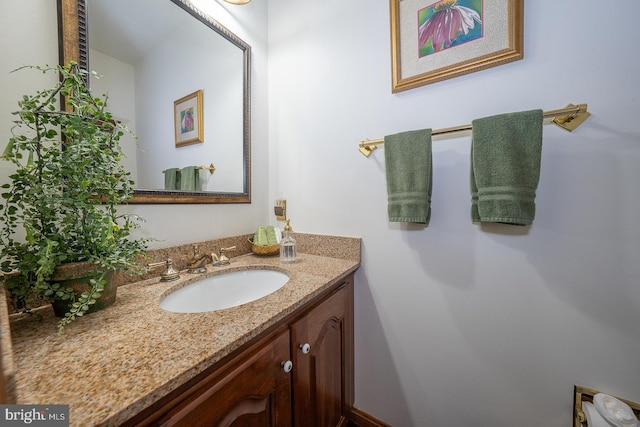 bathroom featuring vanity