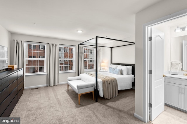9451 James Macgowan Ln, Owings Mills, MD 21117 - bedroom featuring baseboards, recessed lighting, and light carpet