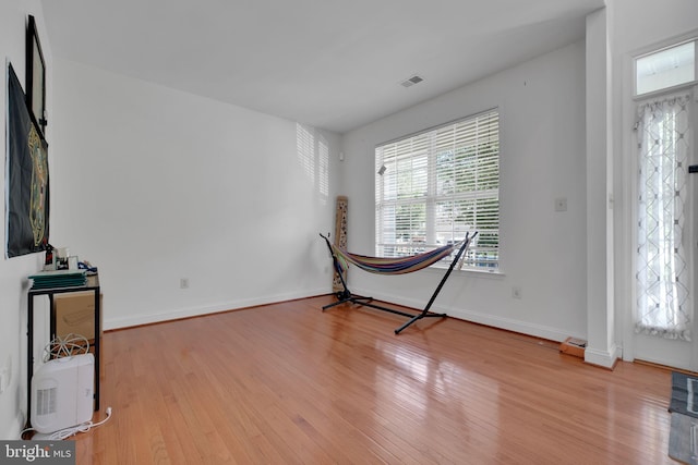 2362 Sequoia Grove St, Waldorf, MD 20601 - interior space featuring baseboards, visible vents, and wood finished floors