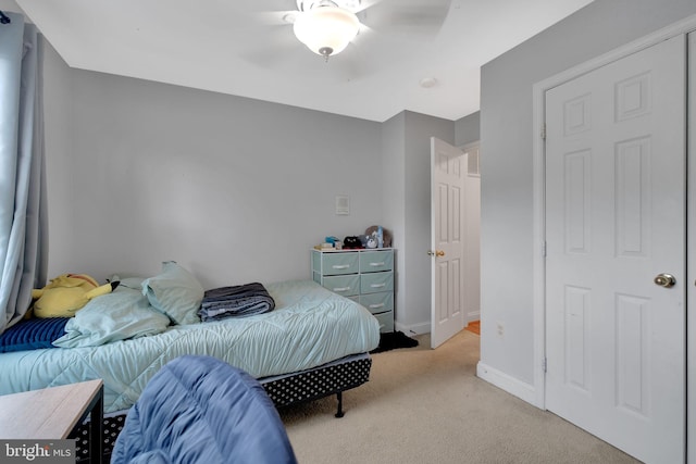2362 Sequoia Grove St, Waldorf, MD 20601 - bedroom with baseboards, carpet, and a ceiling fan