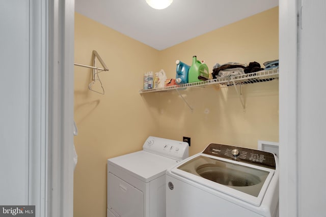 2362 Sequoia Grove St, Waldorf, MD 20601 - washroom with laundry area and washer and dryer