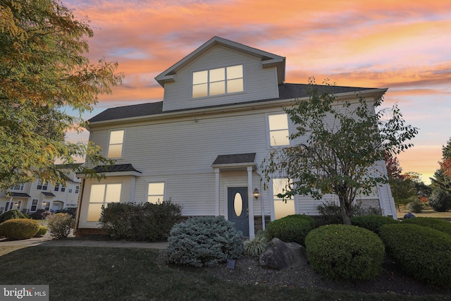 view of traditional style home