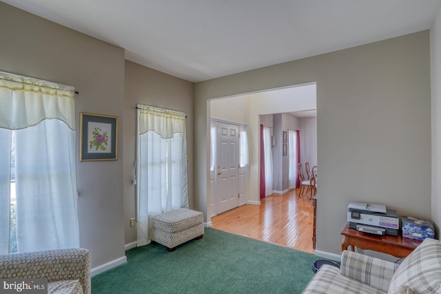 220 Nugent Loop, Smyrna, DE 19977 - carpeted foyer with baseboards