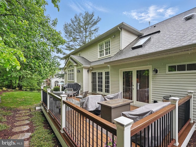 1253 Rowland Dr, Herndon, VA 20170 - wooden deck featuring outdoor lounge area