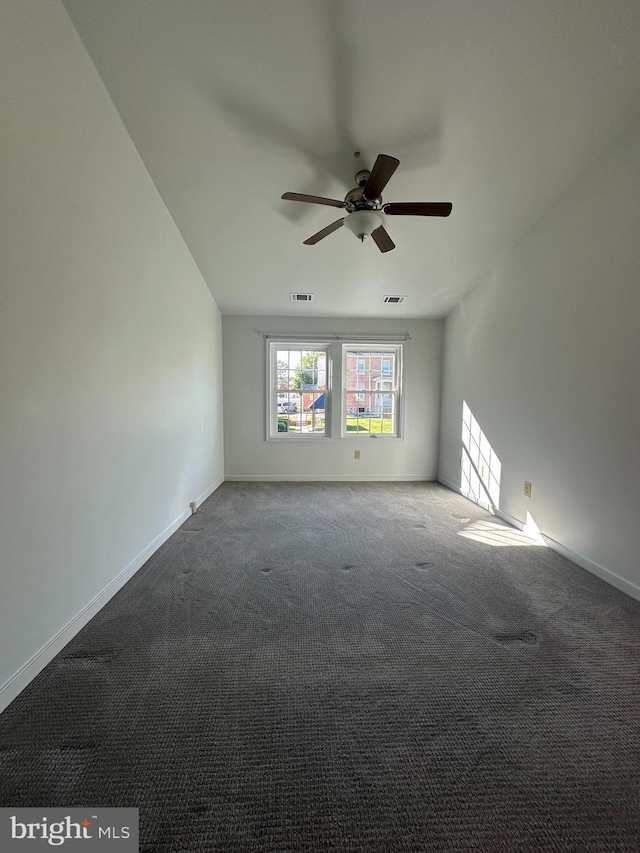 1 Warthens Way Unit H, Emmitsburg, MD 21727 - carpeted spare room with ceiling fan, baseboards, and vaulted ceiling