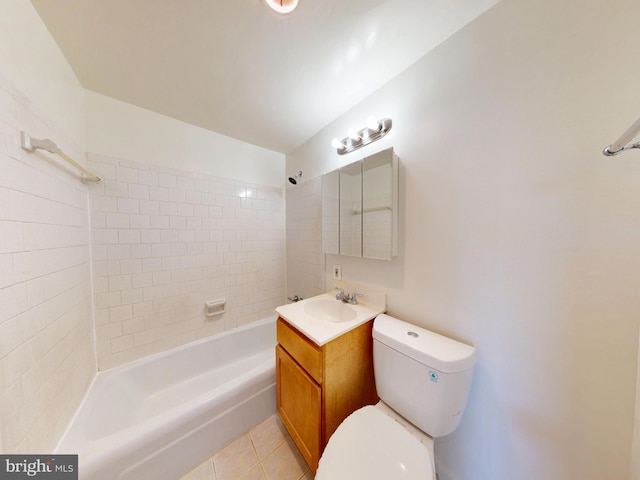 4600 Duke St Unit 1018, Alexandria, VA 22304 - full bath with shower / bath combination, tile patterned floors, toilet, and vanity