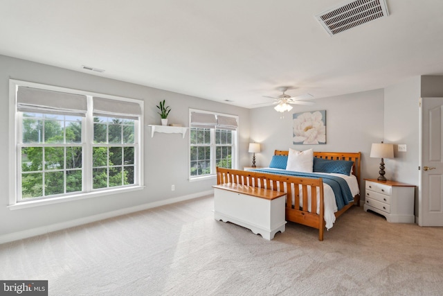 6 Crawford Ln, Stafford, VA 22556 - carpeted bedroom featuring baseboards, ceiling fan, and visible vents