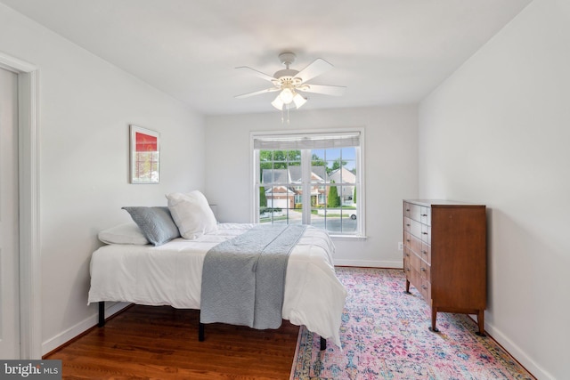 6 Crawford Ln, Stafford, VA 22556 - bedroom featuring light wood-style floors, baseboards, and a ceiling fan