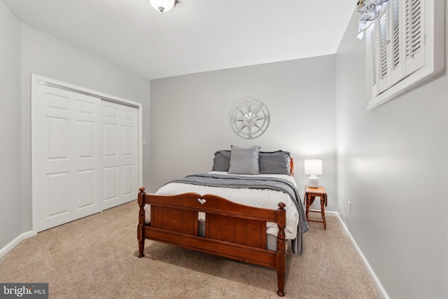 6 Crawford Ln, Stafford, VA 22556 - bedroom with baseboards, light carpet, and a closet