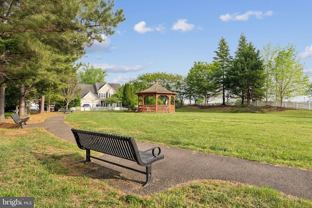 6 Crawford Ln, Stafford, VA 22556 - view of community with a gazebo, fence, and a yard