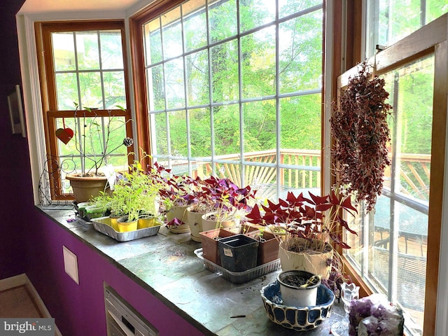 view of sunroom / solarium
