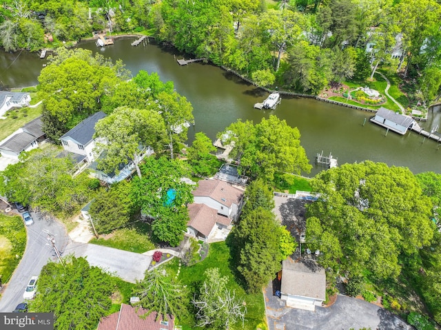 611 Cypress Rd, Severna Park, MD 21146 - drone / aerial view with a water view