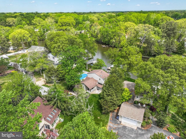 611 Cypress Rd, Severna Park, MD 21146 - drone / aerial view featuring a forest view
