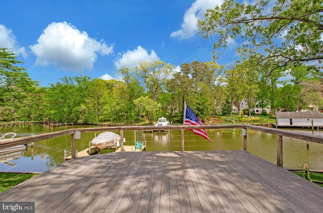 611 Cypress Rd, Severna Park, MD 21146 - view of dock featuring a water view