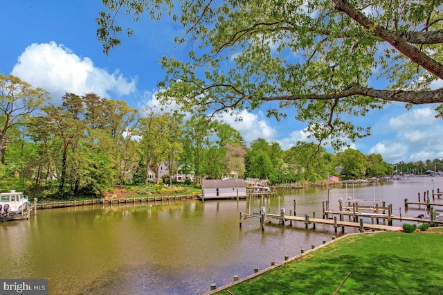 611 Cypress Rd, Severna Park, MD 21146 - dock area featuring a water view