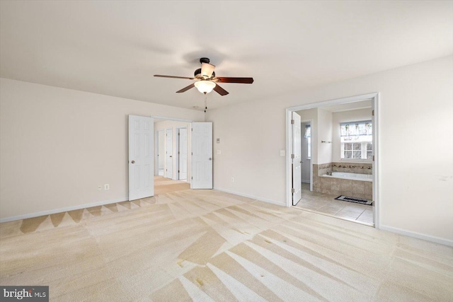 1201 Preserve Ln, Fredericksburg, VA 22401 - unfurnished bedroom with baseboards, light carpet, and ensuite bath